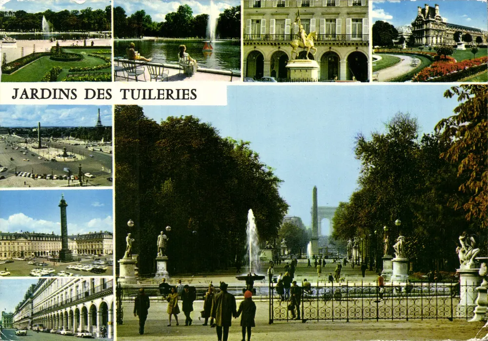 Jardins das Tuileries — Paris — Edições CHANTAL - Frente