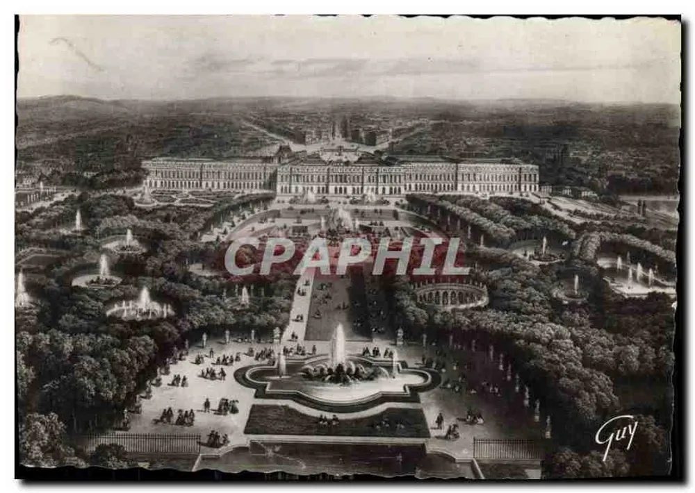 Versailles und seine Wunder — Allgemeiner Blick auf den Park und das Schloss — Éd. d'Art GUY, Paris - Vorderseite