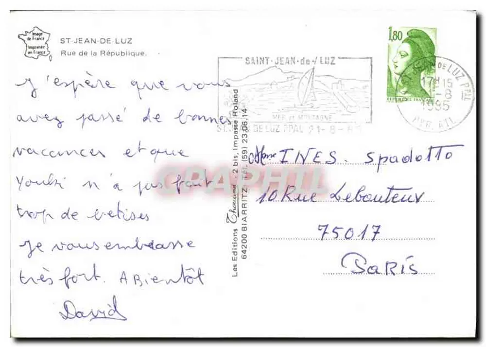 Rua animada em Pancy — editor Thorond, n° 75017 - Verso
