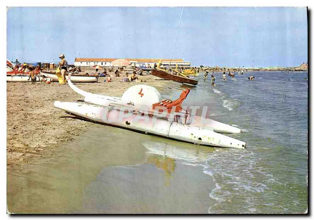Port La Nouvelle — Strand und seine Freuden — Editions 'S.L.' Lyon, Magenta - Vorderseite