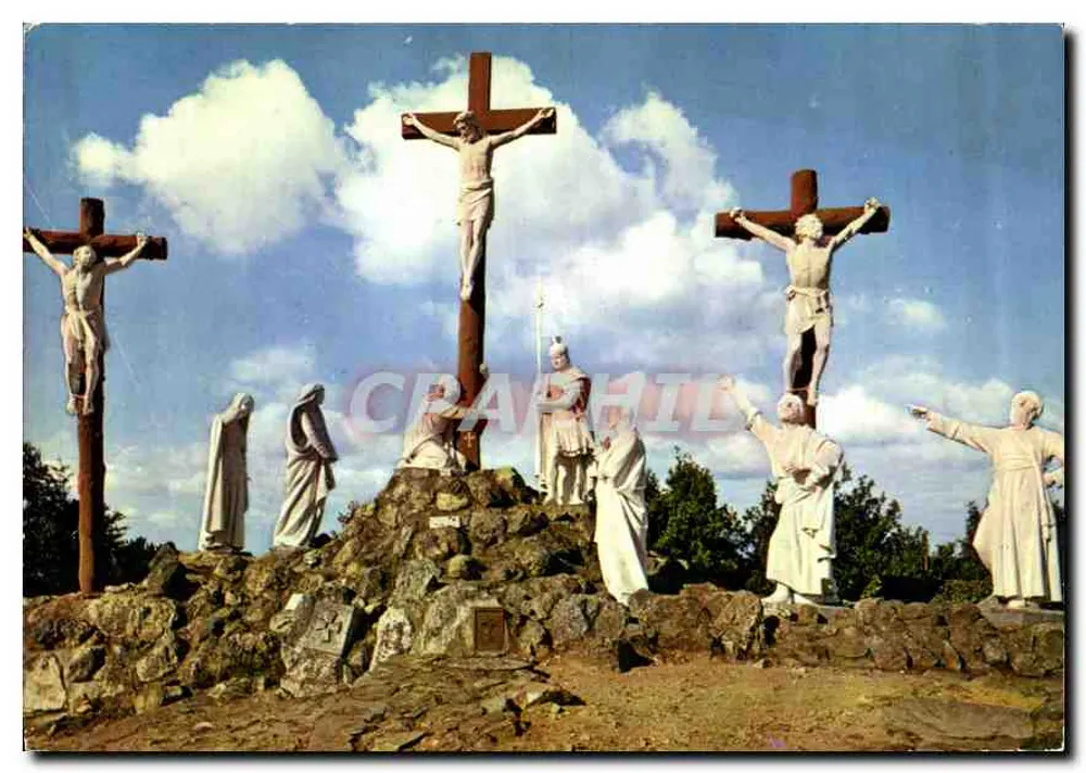 Calvarienberg von Pont-Château — XII. Station: Jesus stirbt am Kreuz — Mexichrome - Vorderseite