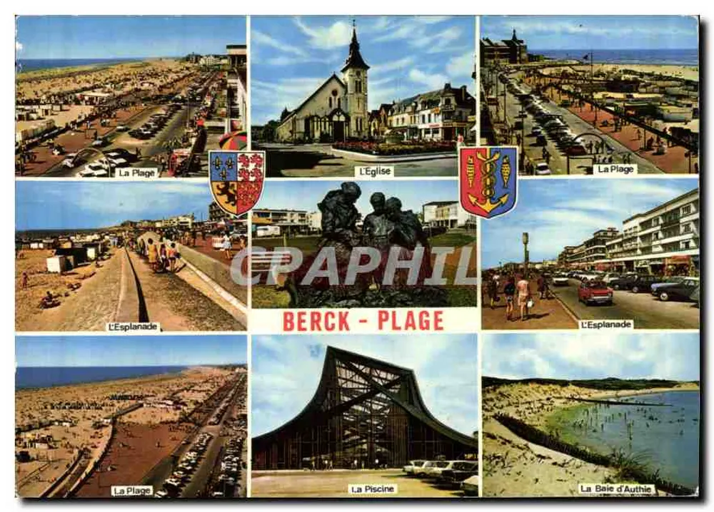 Berck-Plage — vista panorâmica e locais - Frente