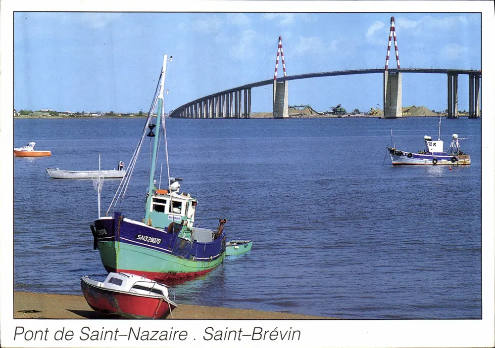 Ponte de Saint-Nazaire — Saint-Brévin — Editor Art Aud Fils, n° 2 - Frente