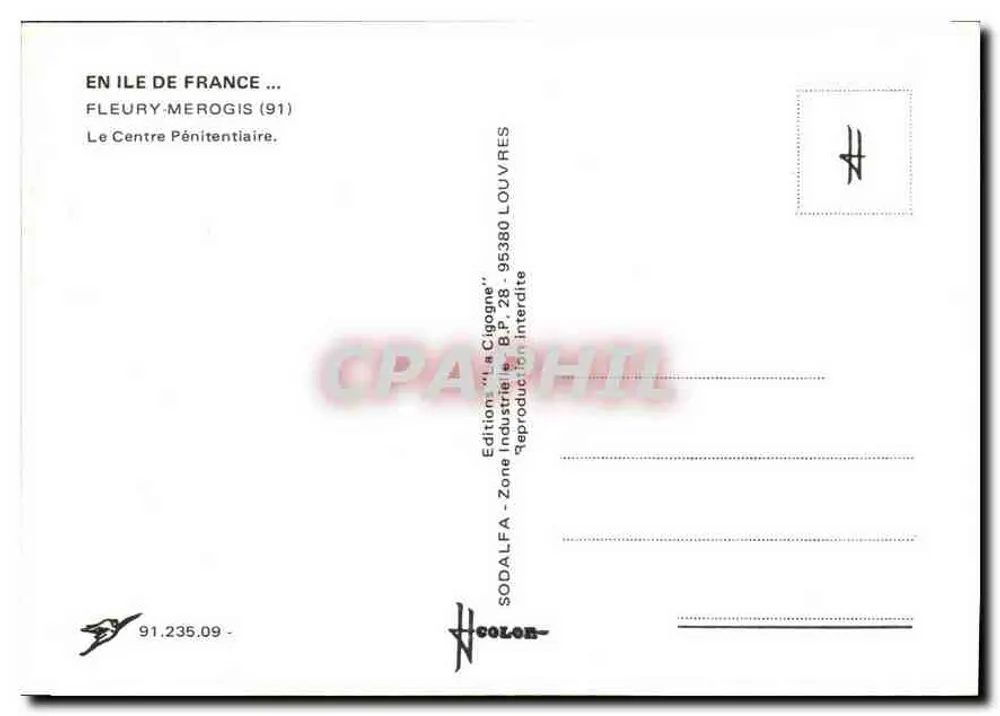 Fleury-Mérogis — Das Gefängniszentrum — Edition 'La Cigogne' SODALFA - Rückseite