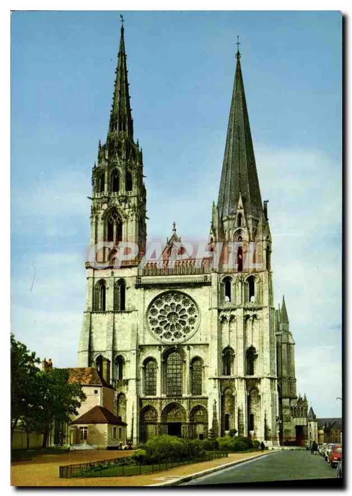 Chartres — Catedral, Fachada Oeste — Éditions Houvet Franceschi - Frente
