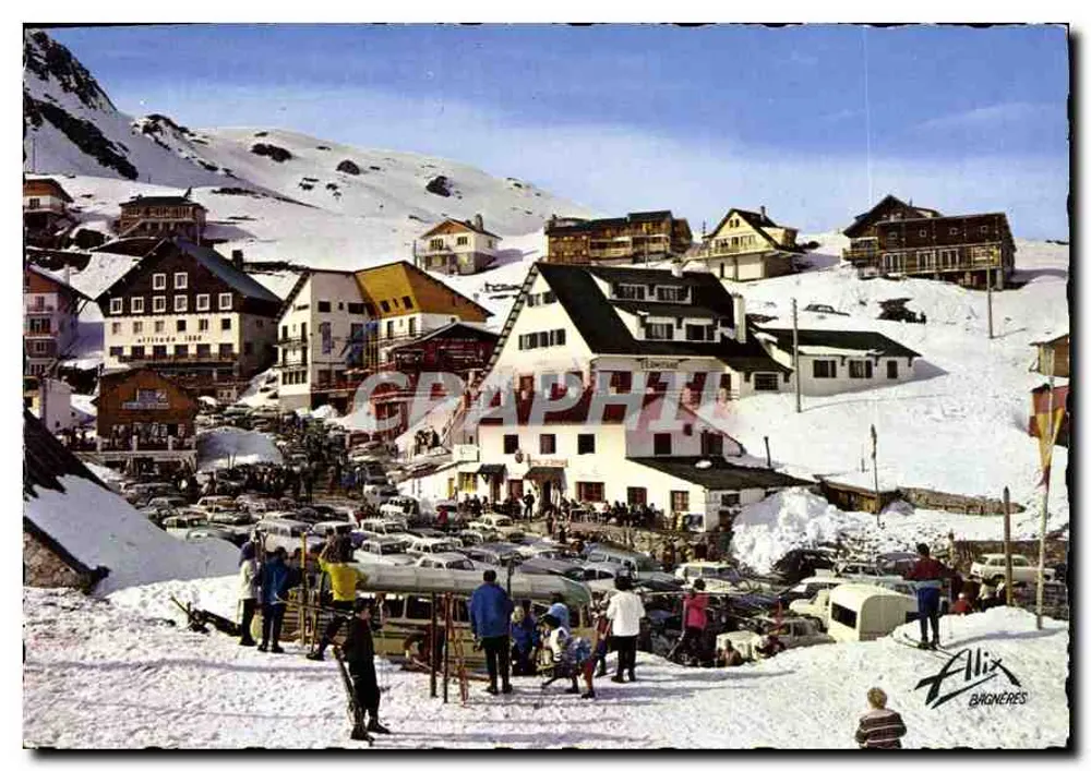 Os Pirineus - La Mongie (1 745 m) — Vista para a Capela e o Col du Tourmalet — Éditions Alix, Biganos - Frente