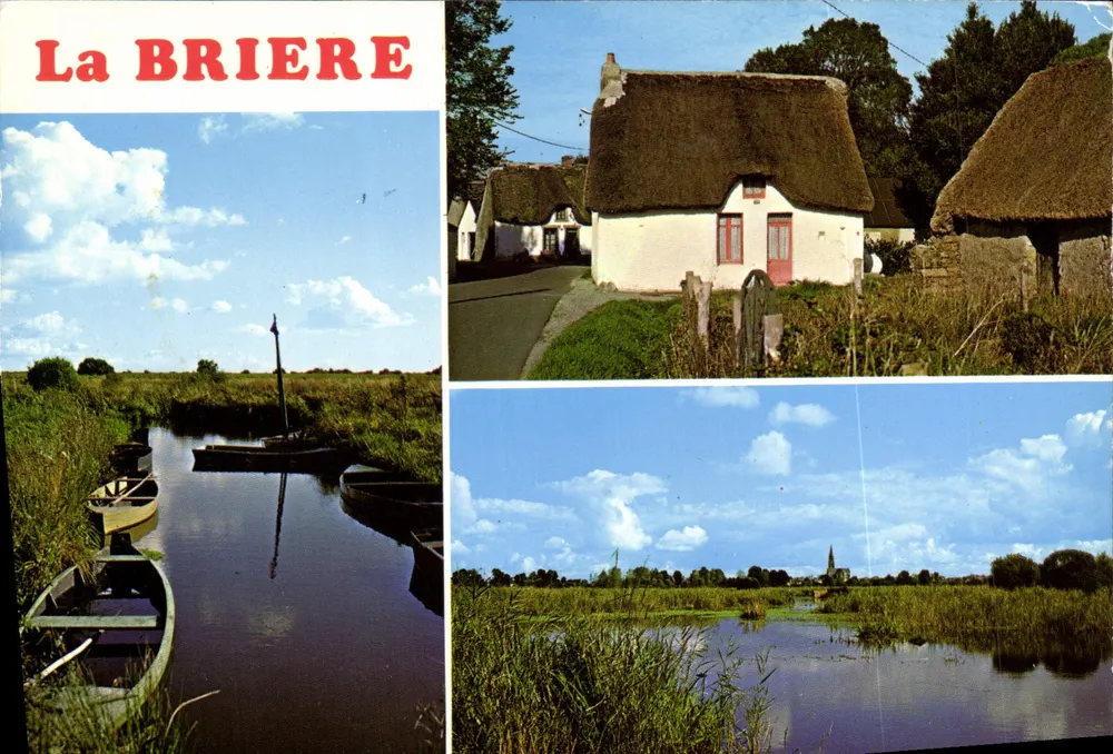 La BRIERE — Paisagem de pântano e cabanas de palha — Éditions du Vieux Chouan - Frente