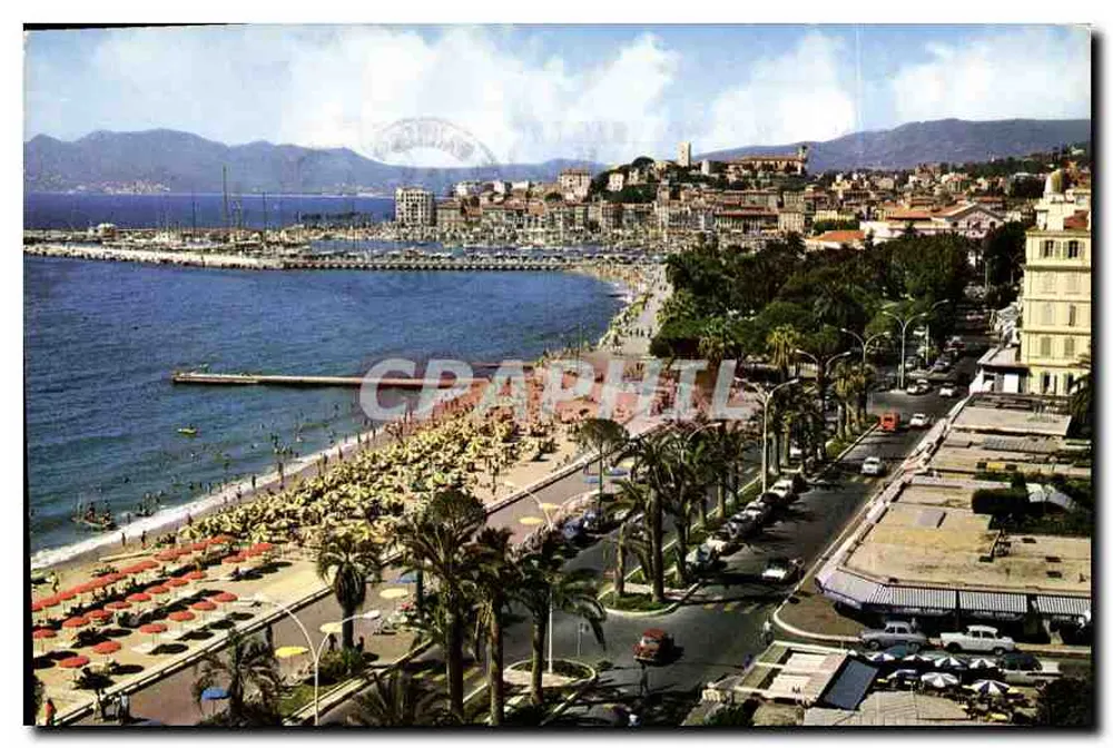 Cannes — La Croisette e il Suquet — Editore Éditions de la Poste - Recto