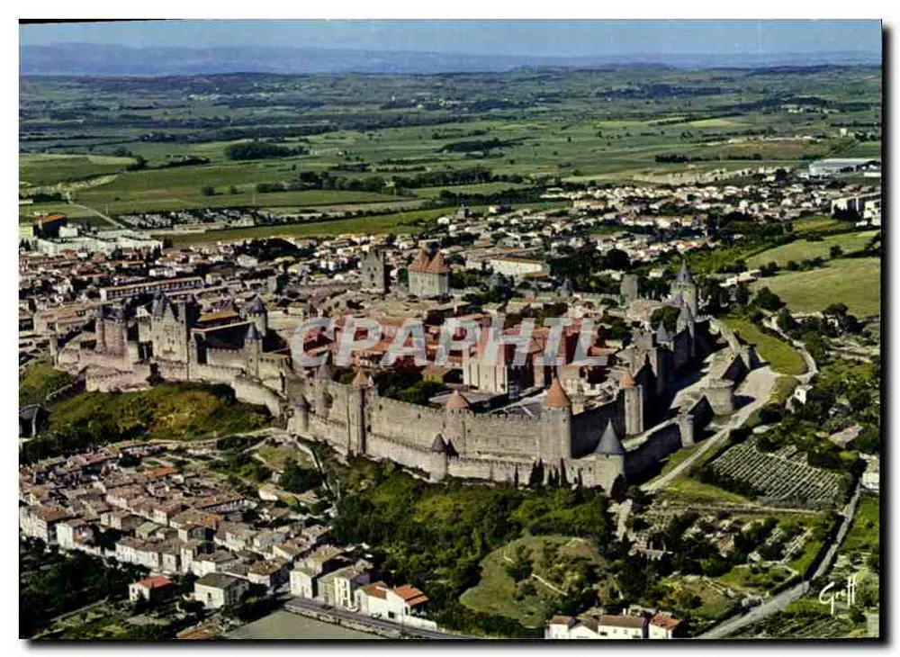Carcassonne — vista aérea — Edições GREFF, Paris - Frente