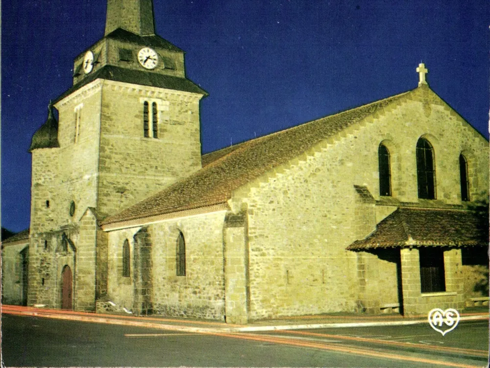 Igreja de Saint-Jean-de-Monts — Efeito de noite — Artaud Frères, n° XR 150 - Frente