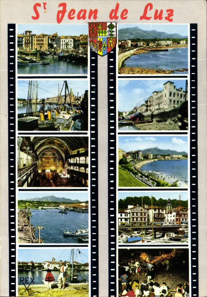 St Jean de Luz — vista panorâmica e cenas locais — Edições REX - Frente