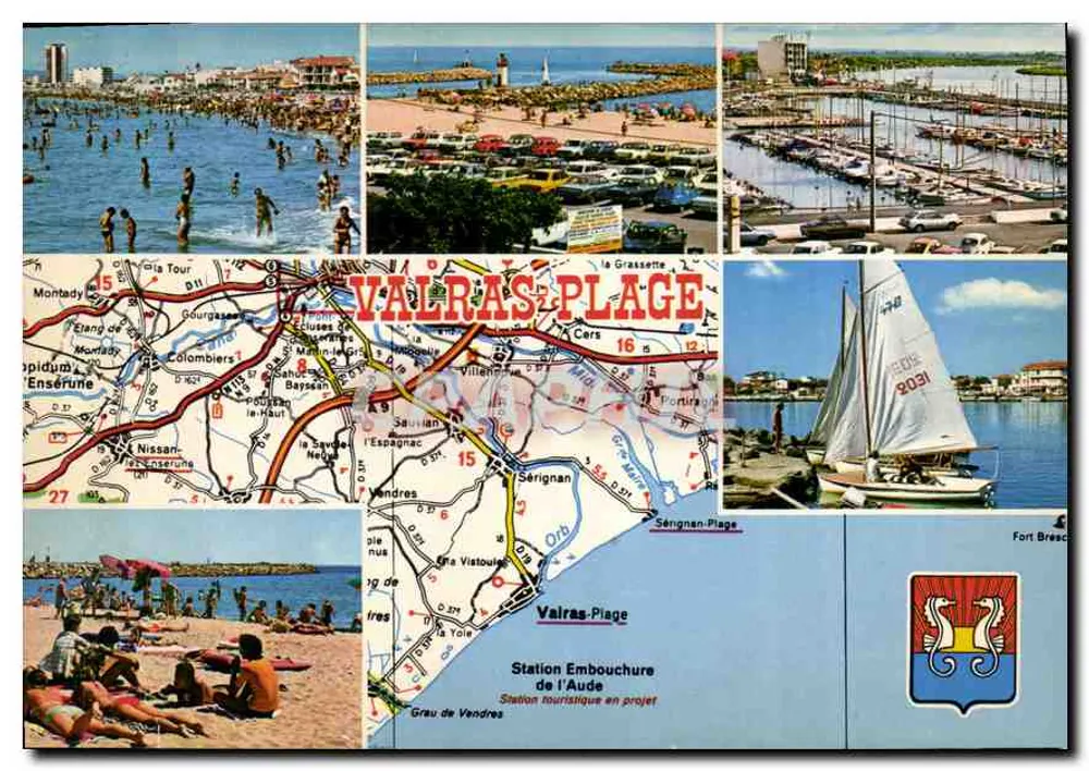 Valras-Plage — Station Mündung der Aude — Verlag Typacolor - Vorderseite