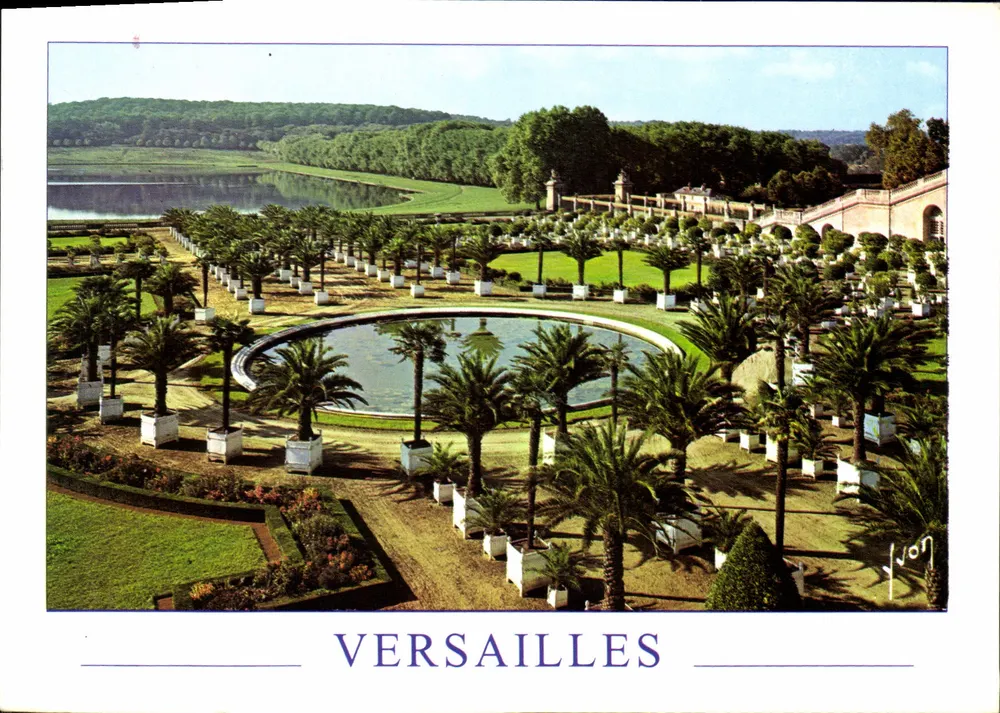 Versailles — Jardim da Orangerie e a Pequena Lagoa dos Suíços — Yvlon - Frente