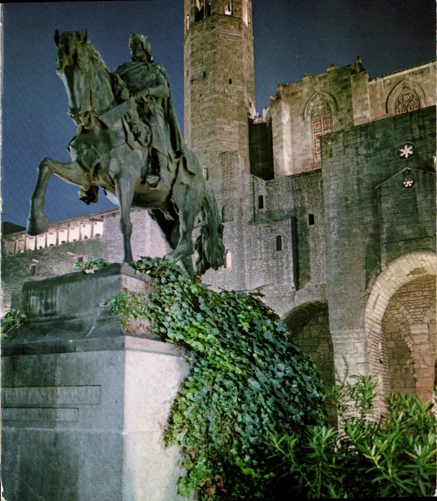 Barcelona - Denkmal für Berenguer der Große — Reitende Statue des Königs Berenguer — Serie II, Nr. 13 - Vorderseite