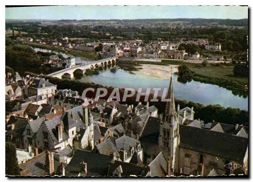 Chinon (Indre-et-Loire) — Tal der Vienne und allgemeiner Blick — Ausgabe C.D. Nr. 7 - Vorderseite