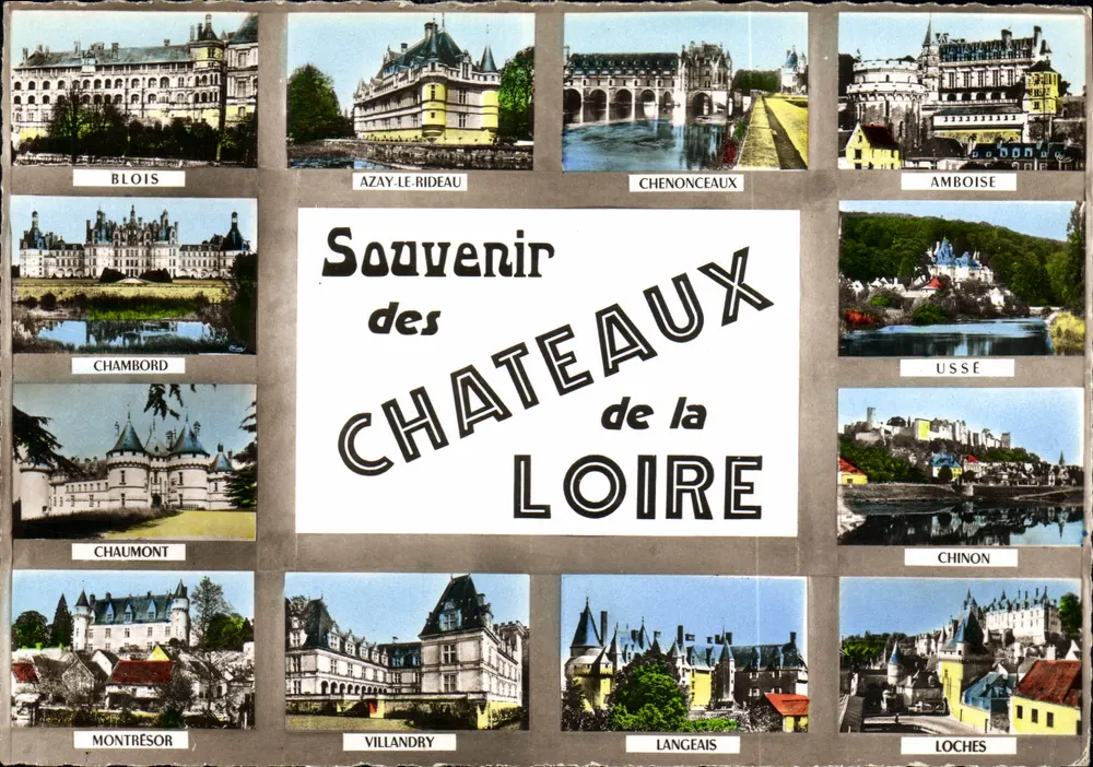 Castelos da Loire — Lembrete dos Castelos da Loire — Editor não visível - Frente