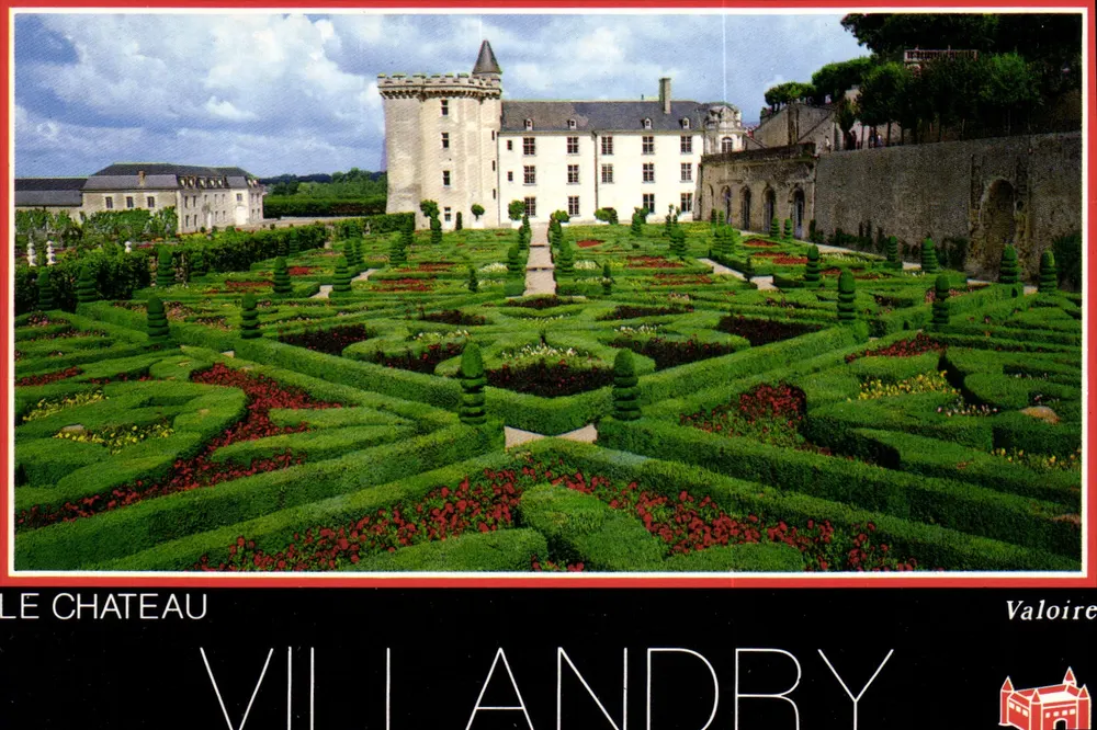 Castelo de Villandry — Jardim de ornamentação — Edições Blois (L. & C.) - Frente