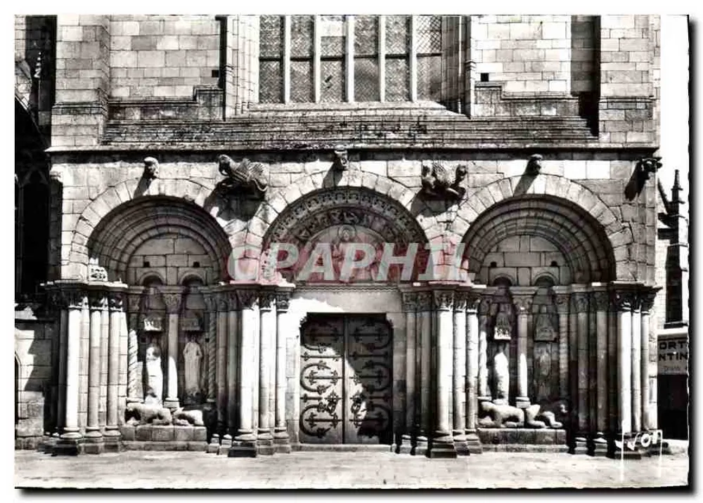 Dinan (Côtes-du-Nord) — Portal der Kirche Saint-Sauveur — Éditions d'art YVON, Paris - Vorderseite