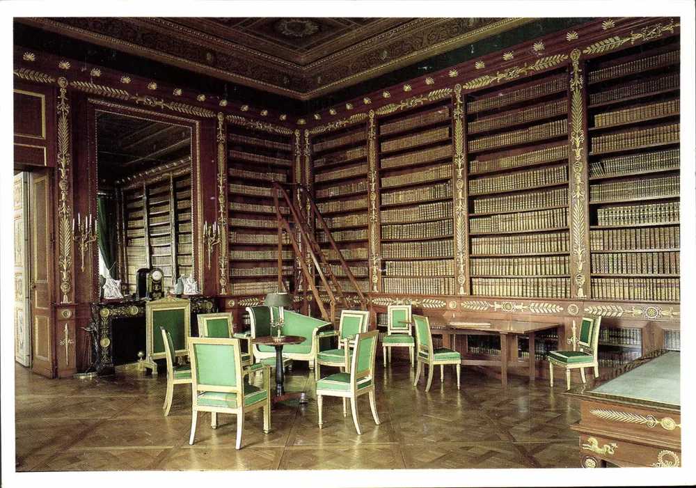 Biblioteca de Napoleão I — Mobiliário de Jacob-Desmalter — Castelo de Compiègne - Frente
