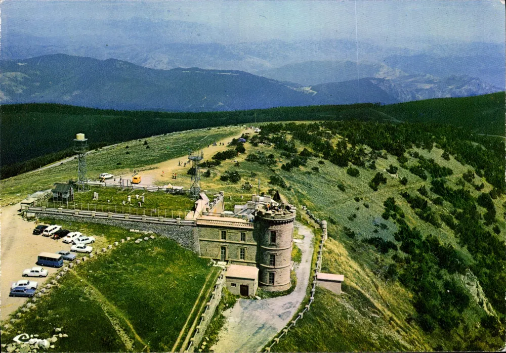 Mont-Aigoual (Gard) — Vista aérea — Observatório e estação meteorológica — Impressor Mâcon - Frente