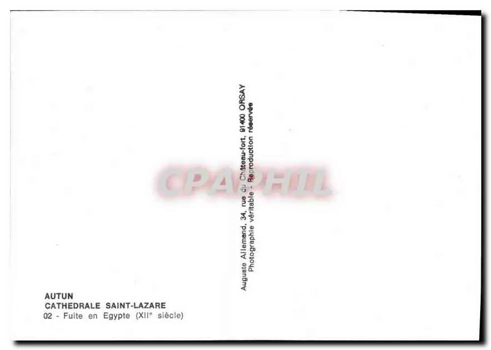 Flucht nach Ägypten — Autun, Kathedrale Saint-Lazare — 12. Jahrhundert - Rückseite