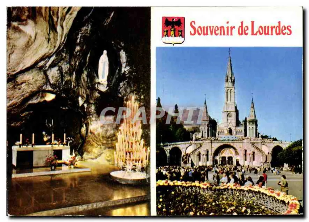 Lourdes — Lembrança de Lourdes — Impressor Combiér - Frente