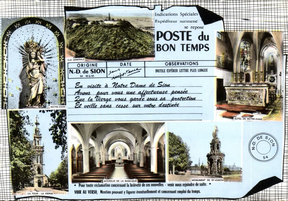 Notre-Dame de Sion — Allgemeiner Blick, Innenraum, Denkmal — Verlag: Magon Druckerei (54 M.&M.) - Vorderseite