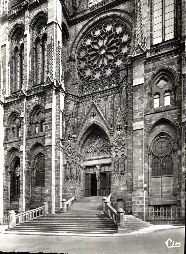 Clermont-Ferrand — Westportal der Kathedrale — Combiér Imprimeur - Vorderseite