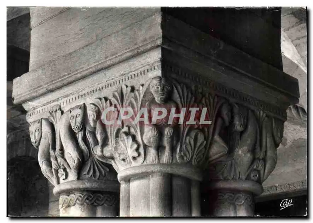 Paray-le-Monial — Basilika, Detail eines Kapitells — Cie des Arts Photographiques - Vorderseite