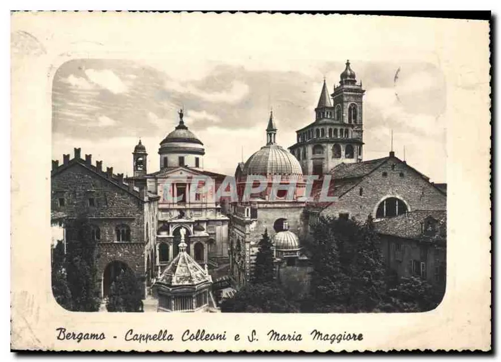 Bergamo - Kapelle Colleoni und S. Maria Maggiore — Verlag Fot. Cart. G. Bardi, n° 88 - Vorderseite