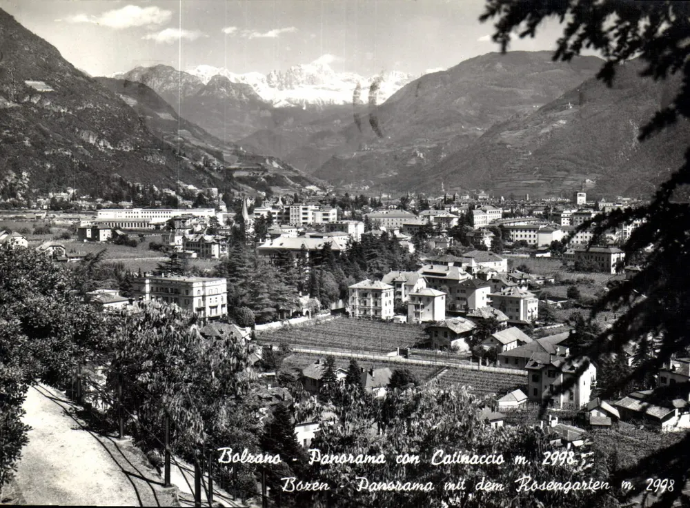 Bolzano - Panorama z Catinaccio m. 2998 — BROMOTORO - Awers