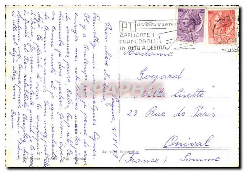Lido di S. Cristoforo m. 500 — Trentino - Verso