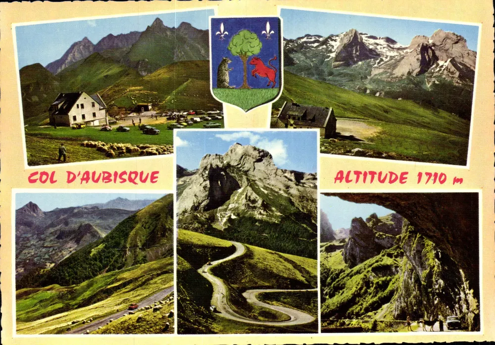 Col d'Aubisque — altitude 1710 m — Edição Jove, série 3505 - Frente