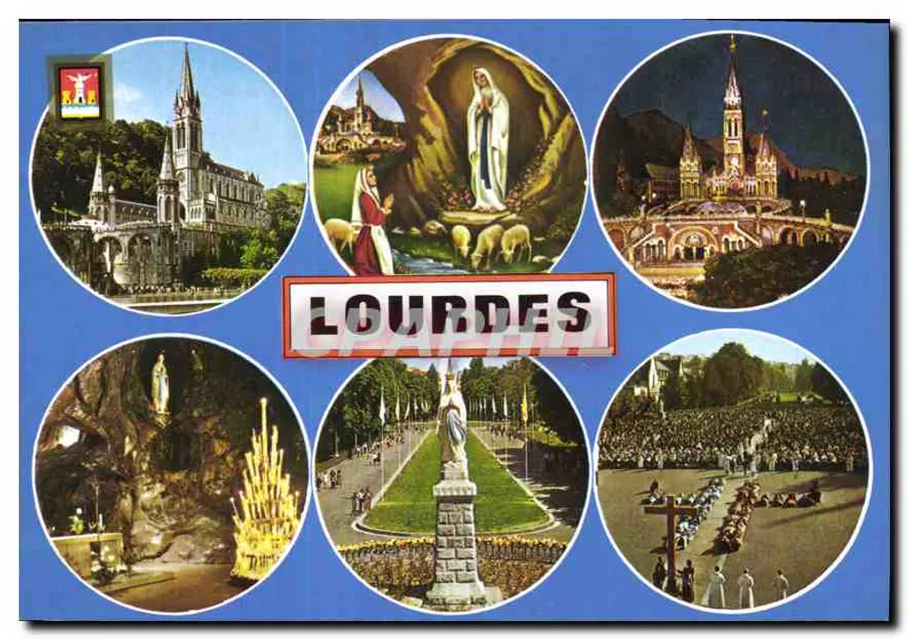 Lourdes — Lugar de peregrinação — Edlux A. Doucet e Fils, N° 432 - Frente