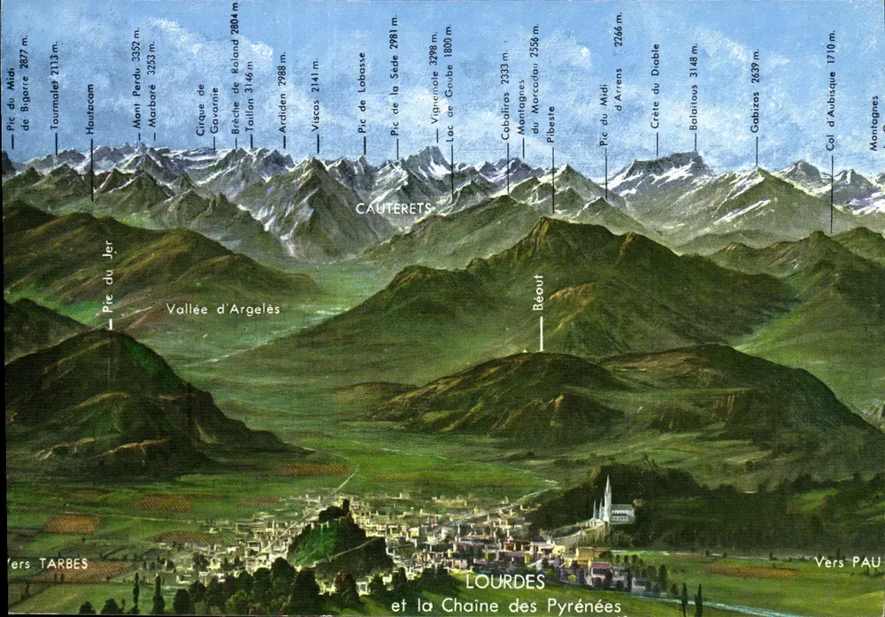 Lourdes und die Pyrenäen — Editions P. CHAMBON, Nr. 1010 - Vorderseite
