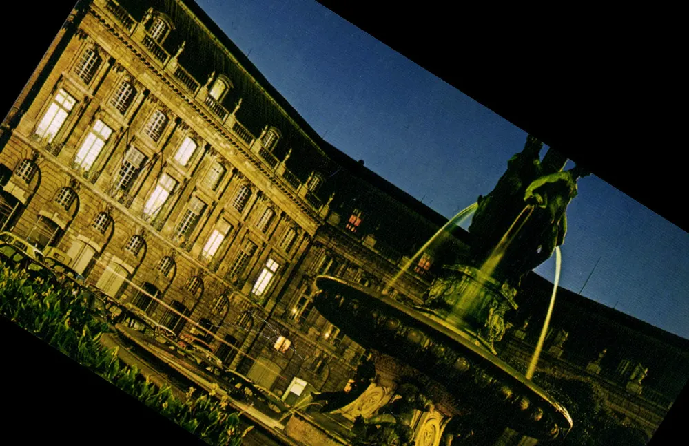 Place de la Bourse (à noite) — Bordeaux — Impressora d'Art - Frente