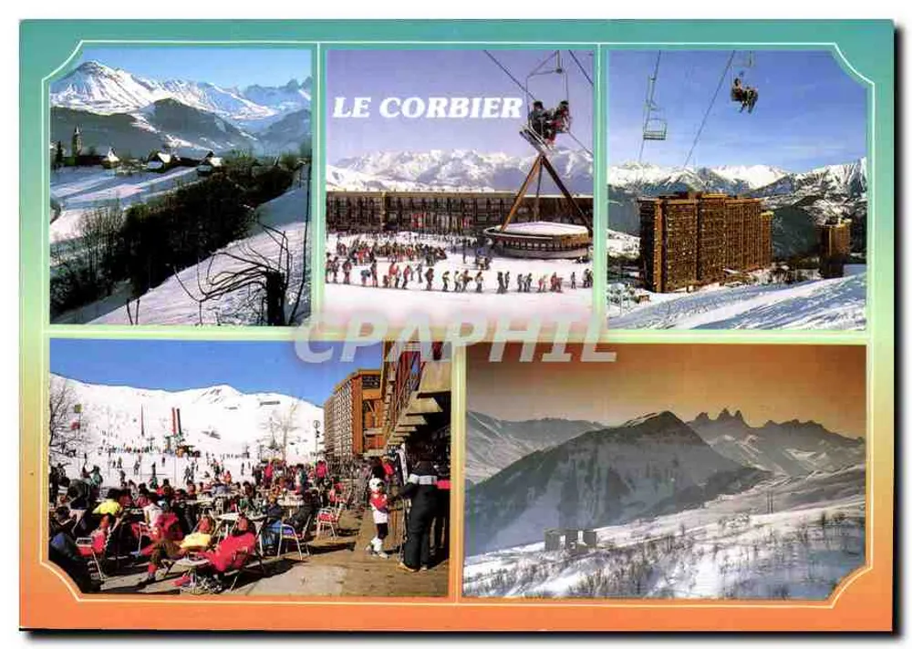 Le Corbier — estação de esqui — editor SECA, 75000 Châtenay - Frente