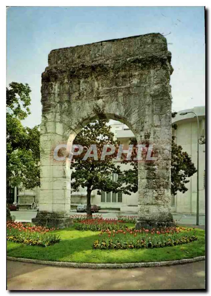 Aix-les-Bains — O arco de Campanus — Bilhete postal antigo n°114 - Frente