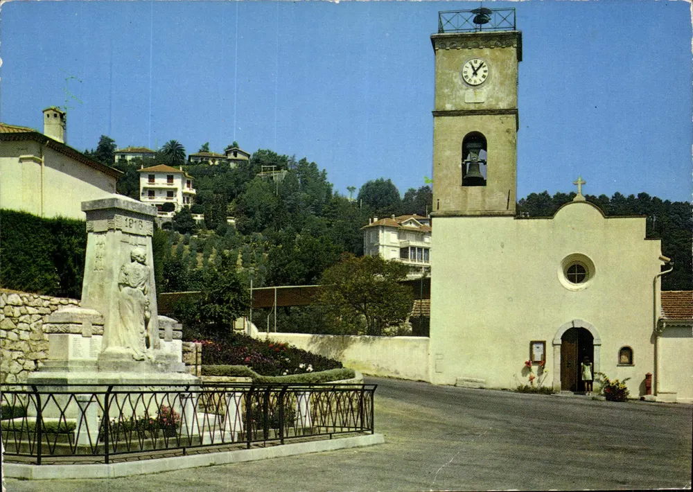 Mandelieu-la-Napoule — Kirche Saint-Pons und Kriegerdenkmal — Verlag unbekannt - Vorderseite