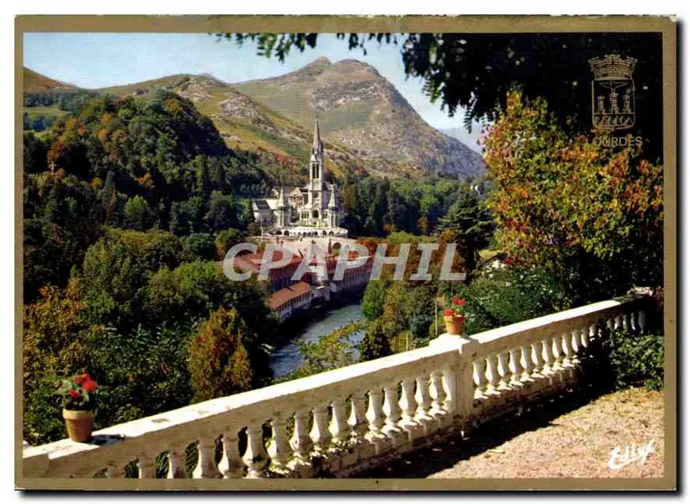 Lourdes — A Basílica e o Gave — Edição A. Doucet, n°51 - Frente