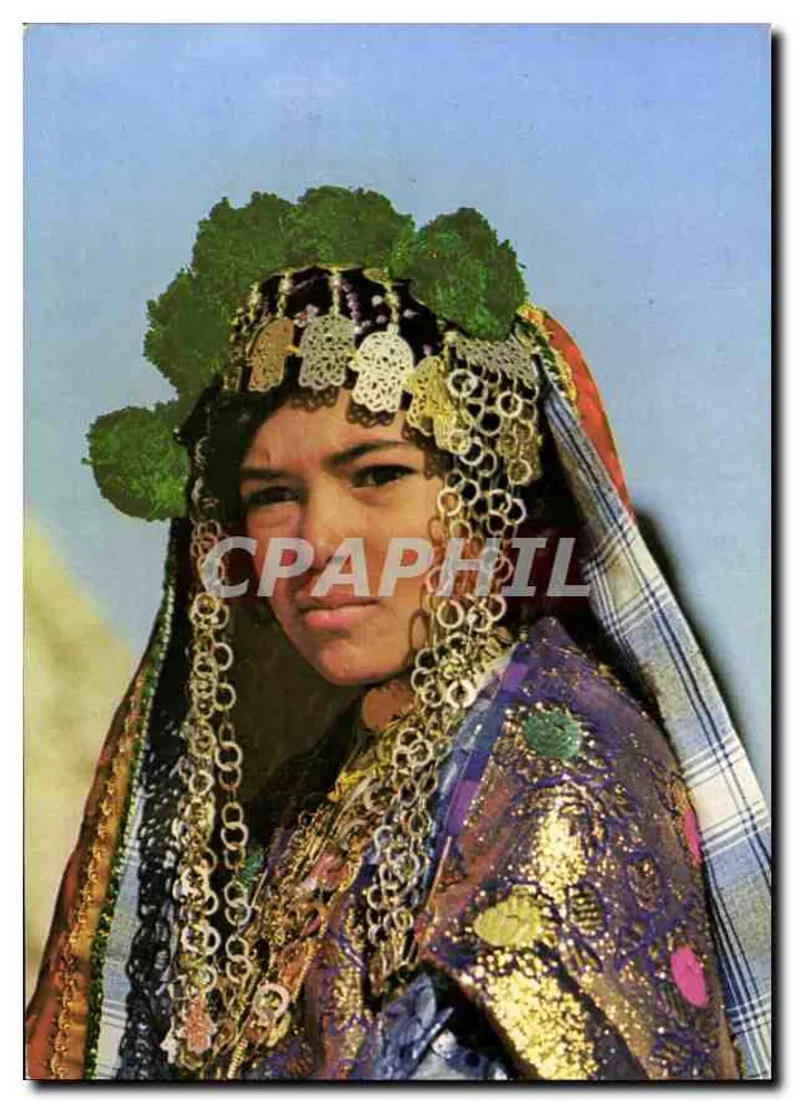 Tunesische Mädchen in Gala-Kleidung — Südtunesien — Cartilage, Tunis - Vorderseite