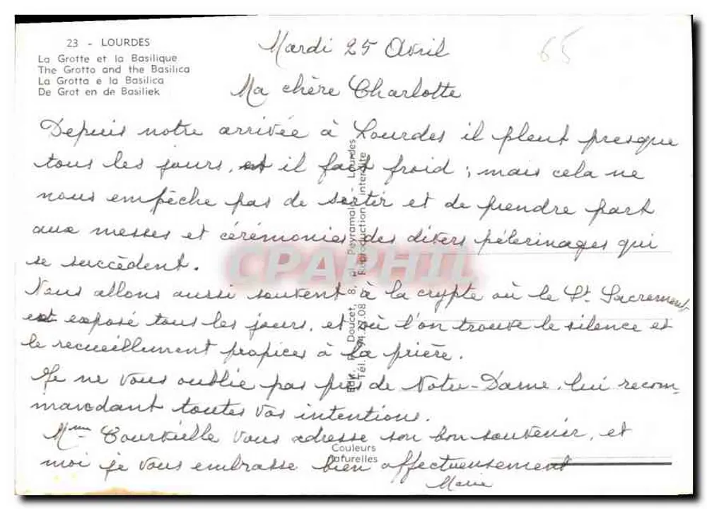 Lourdes — A Gruta e a Basílica — Edição em Cores Naturais - Verso