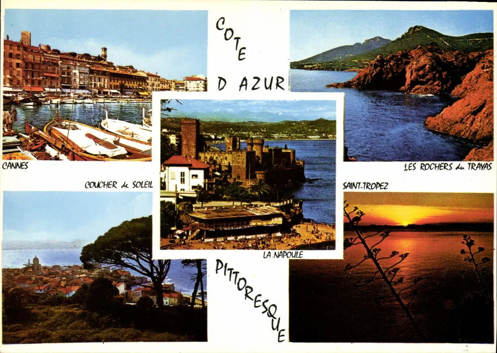 Costa d'Azurra — Cannes, Saint-Tropez, La Napoule — Edizioni d'Arte Altar - Recto