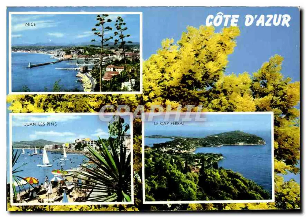 Côte d'Azur — Nice, Juan-les-Pins, Le Cap Ferrat — Graphil - Vorderseite