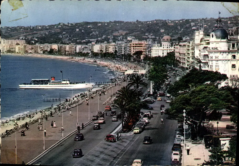A Promenade dos Ingleses — Nice — Edições & La Crémerie, 7, rue du Midi, Antibes - Frente