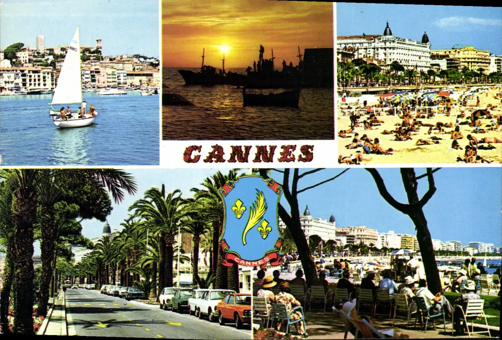Cannes — vista panorâmica — Gräfiche Blondetti Verona - Frente