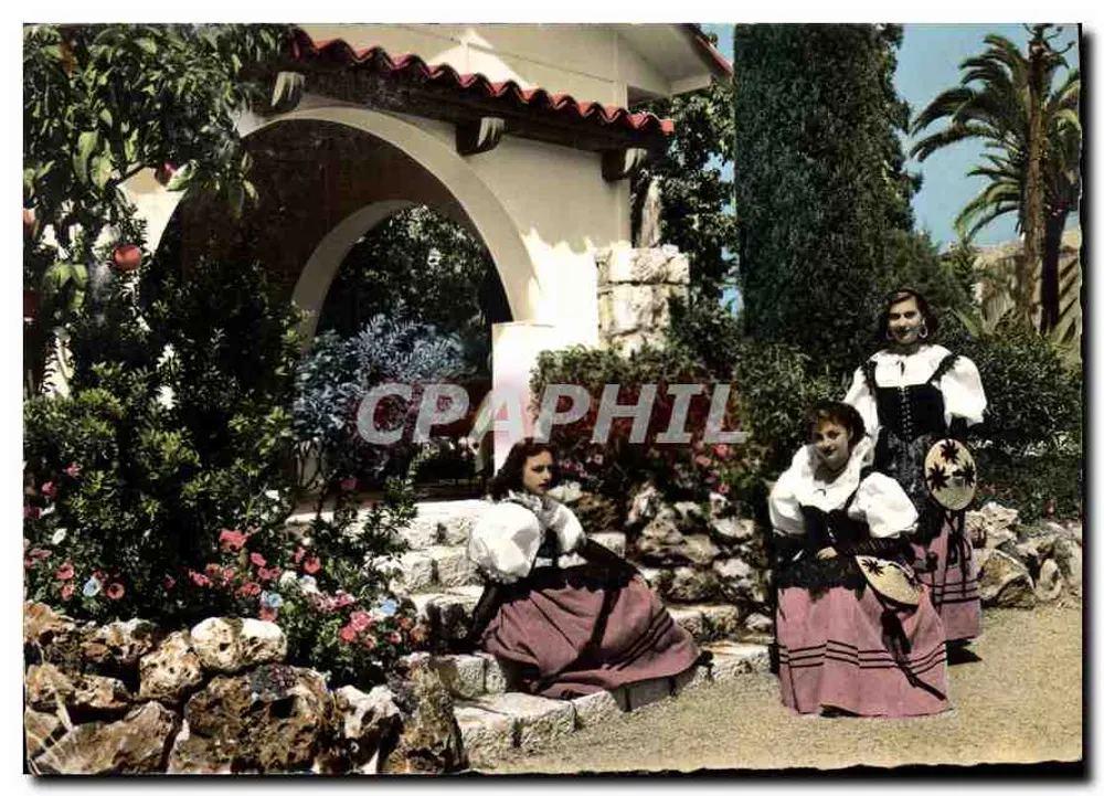 Côte d'Azur - Gruppen junger Mädchen in folkloristischen Kostümen — Editions S.E.P.T. - Nice - Vorderseite