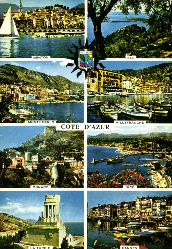 Côte d'Azur — Locais emblemáticos — Edições GILLETTA - Frente