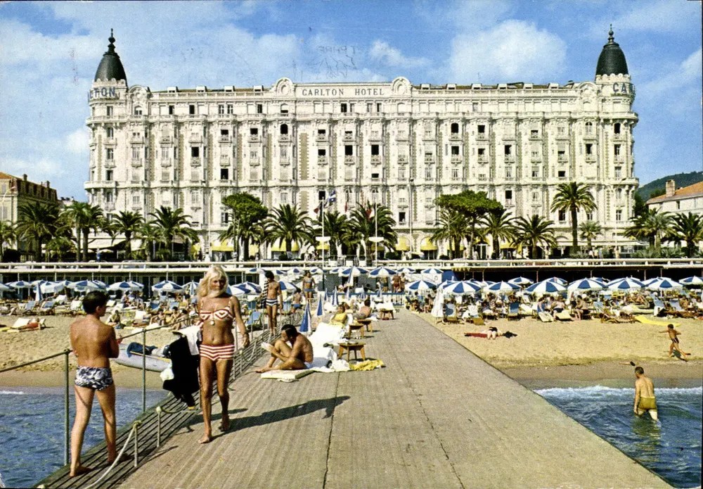 Cannes - Praia do Hotel Carlton — Editor Simba, n° 0612144 - Frente