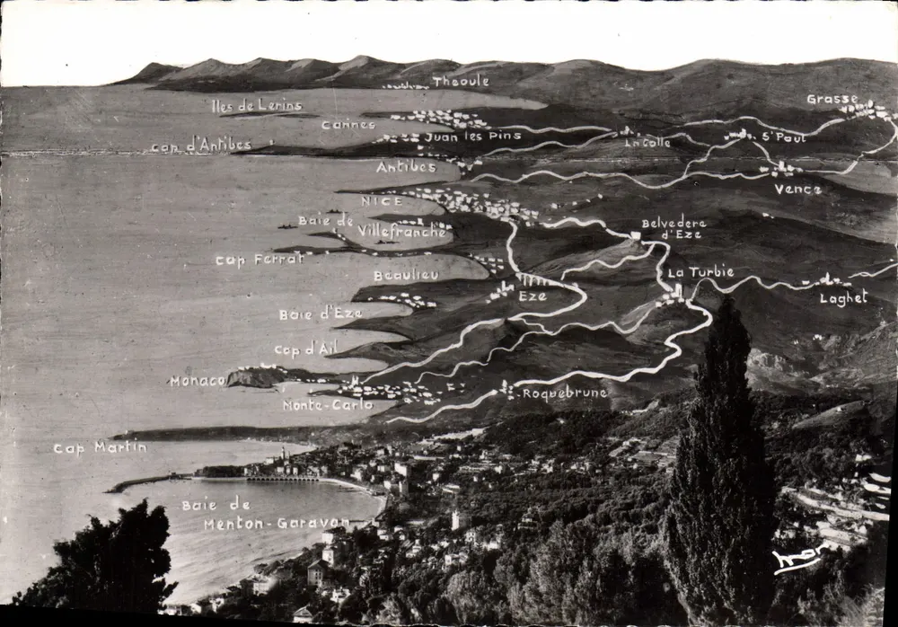 Luftbild der Côte d'Azur — Von Menton bis Cannes — Éditions MAR, Nice - Vorderseite